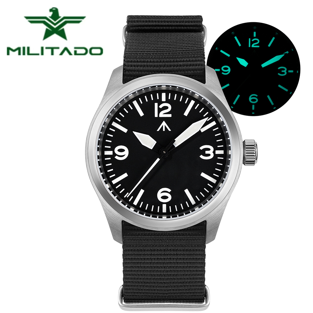 Sapphire Watch Crystal Double Domed - Militado ML08 V2 Orologio da 38
