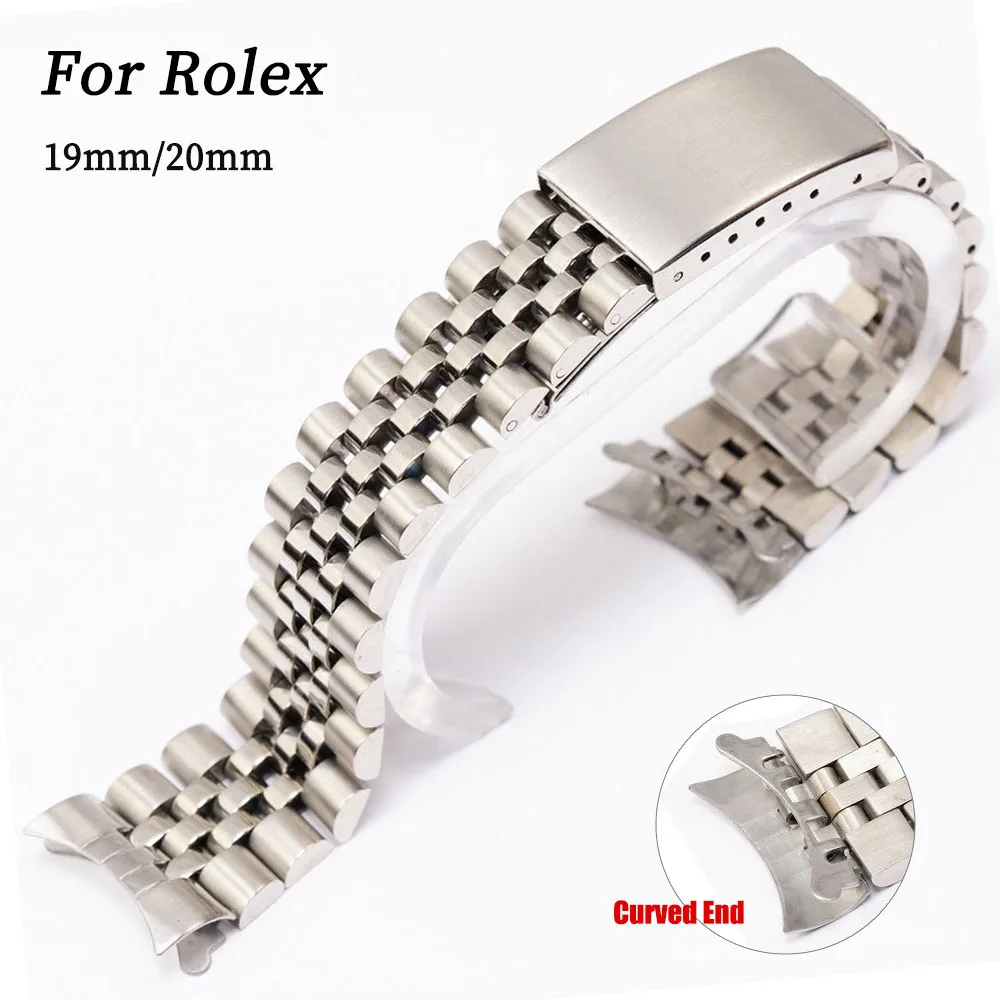 Solid Stainless Steel Watch Bracelet Jubilee - Cinturino per orologio in metallo per