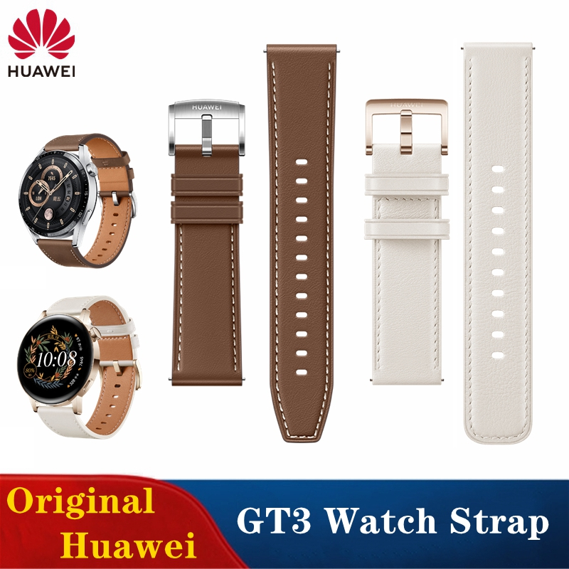 Leather Watch Strap Quick Release 20Mm 22Mm - Cinturino Originale Huawei GT3 Pro 46mm