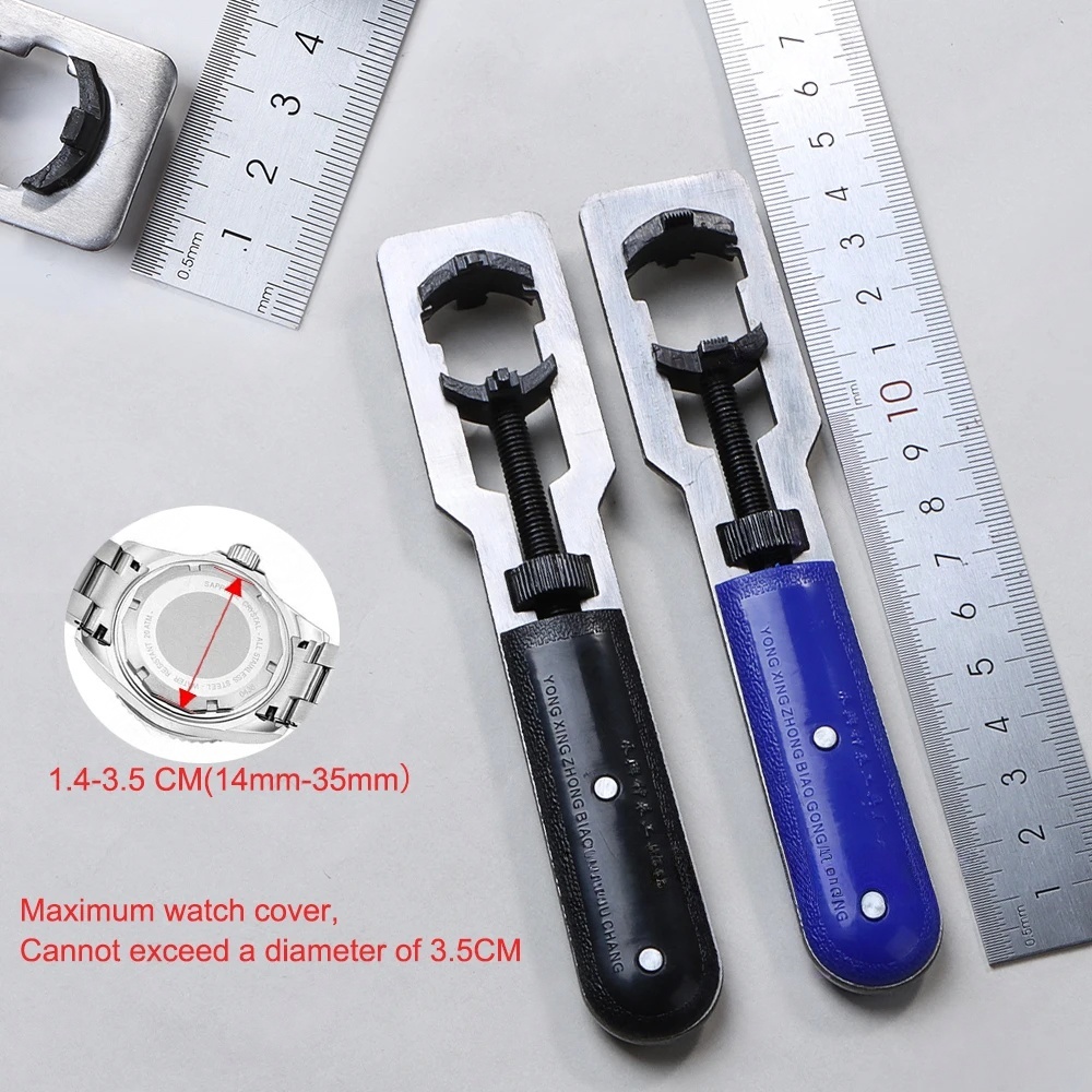 Watchmaker Repair Tool Kit Case Opener - Chiave Regolabile 14-35mm per Rimozione Fondello