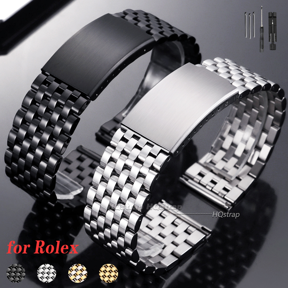 Solid Stainless Steel Watch Bracelet Jubilee - Nuovo Cinturino per Orologio in Acciaio