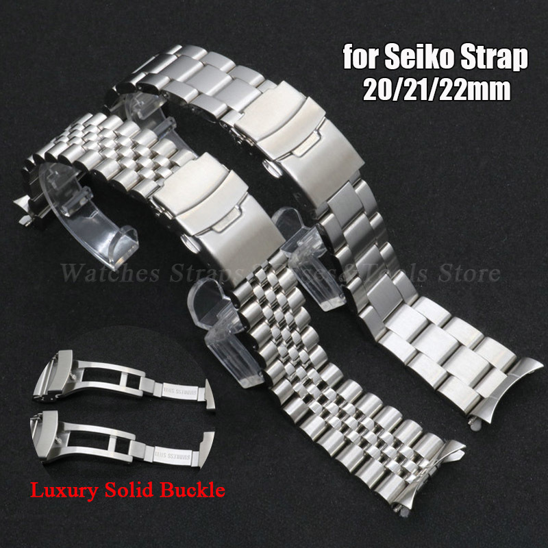 Solid Stainless Steel Watch Bracelet Jubilee - Cinturino in acciaio inossidabile 316L per