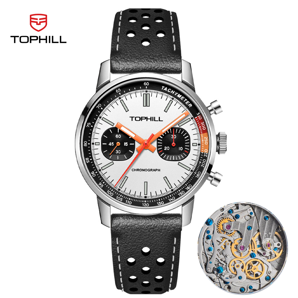 Chronograph Mechanical Watch Seagull 1963 - TOPHILL 40mm 1963 Cronografo Orologio da