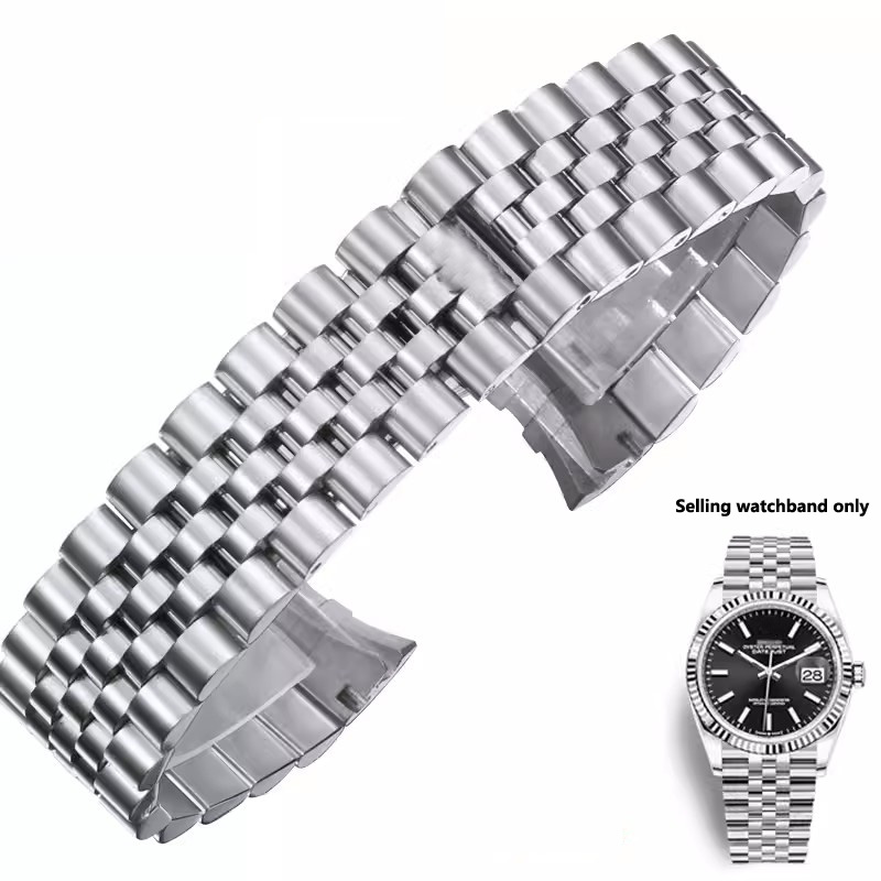 Solid Stainless Steel Watch Bracelet Jubilee - Cinturino per orologio 20mm 316L solido