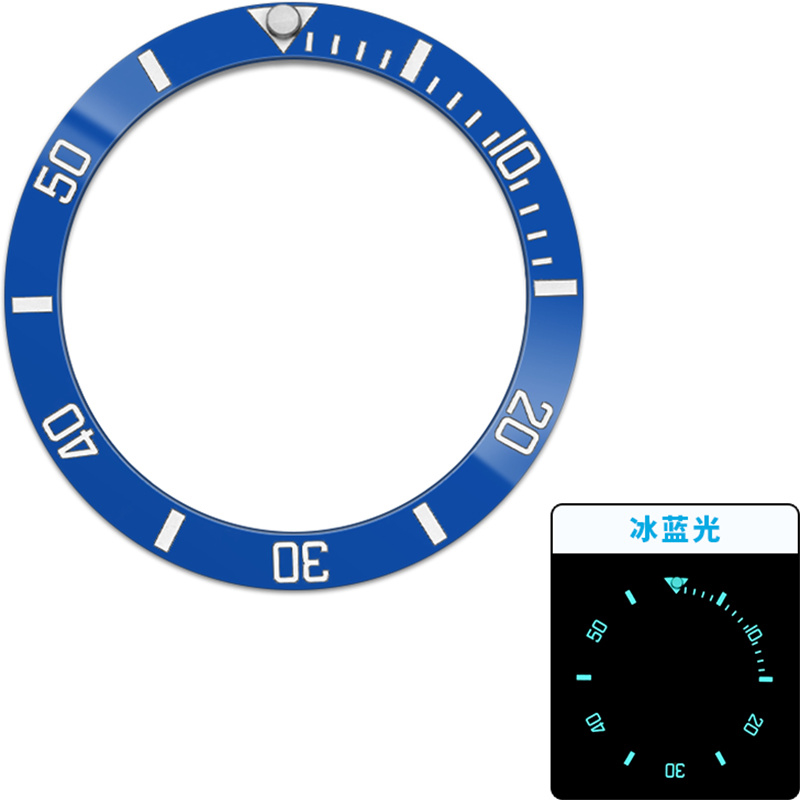 Verde Blu Luminoso Inclinato 3 - Watch Bezel Insert Ceramic Luminous recensione e prezzo