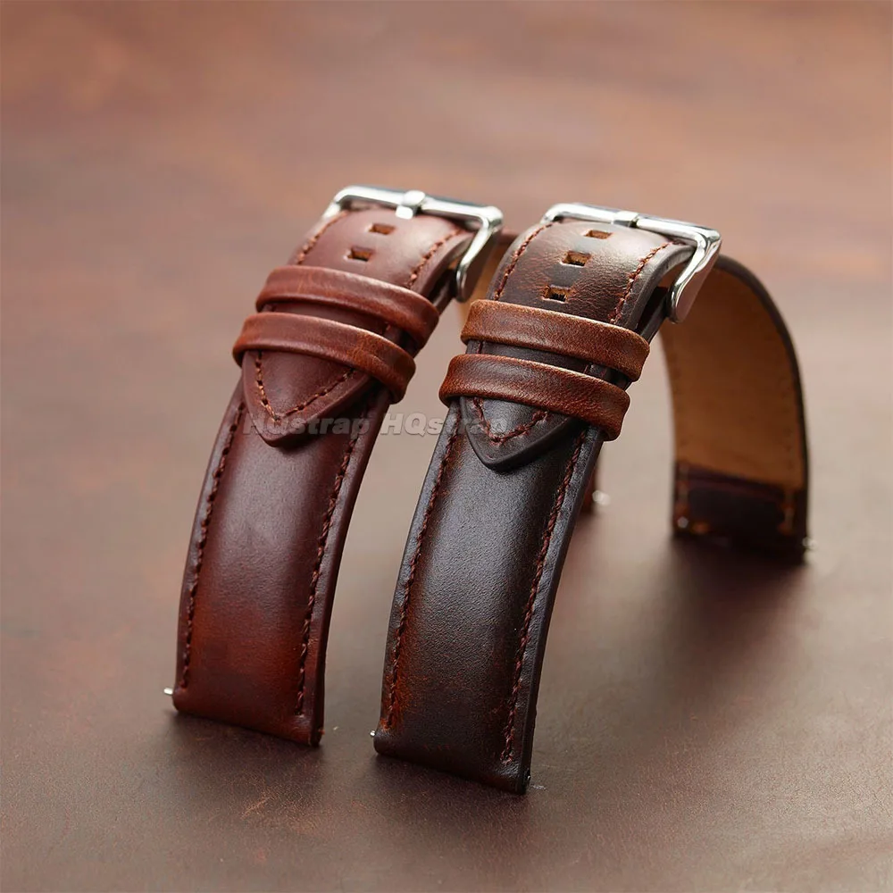 Bracciale in pelle fatto a man - Leather Watch Strap Quick Release 20Mm 22Mm recensione e prezzo