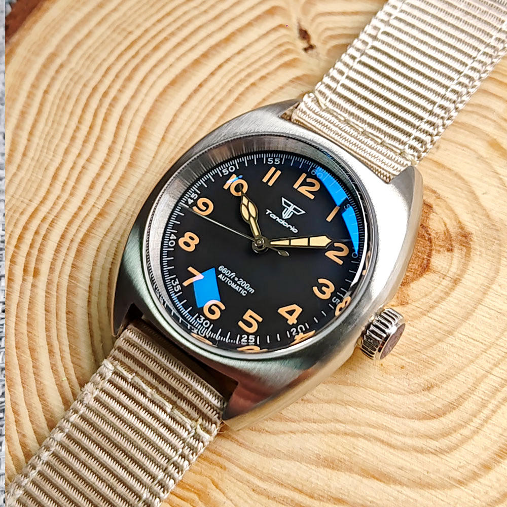 Orologio da uomo Tandorio AR c - Sapphire Watch Crystal Double Domed recensione e prezzo