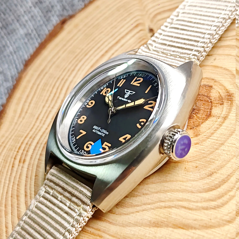 Orologio da uomo Tandorio AR c - Sapphire Watch Crystal Double Domed recensione e prezzo