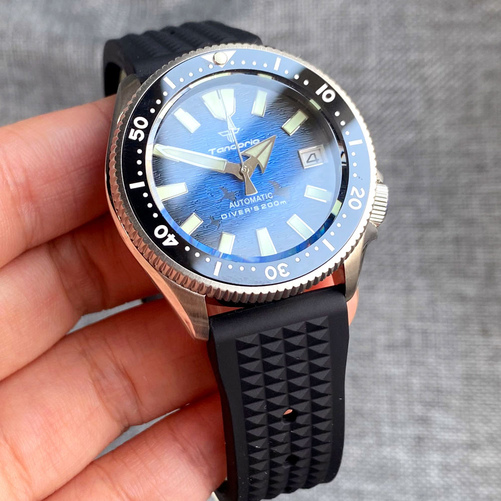 37mm Tandorio 200m Diving NH35 - Automatic Dive Watch 200M Nh35 Movement recensione e prezzo