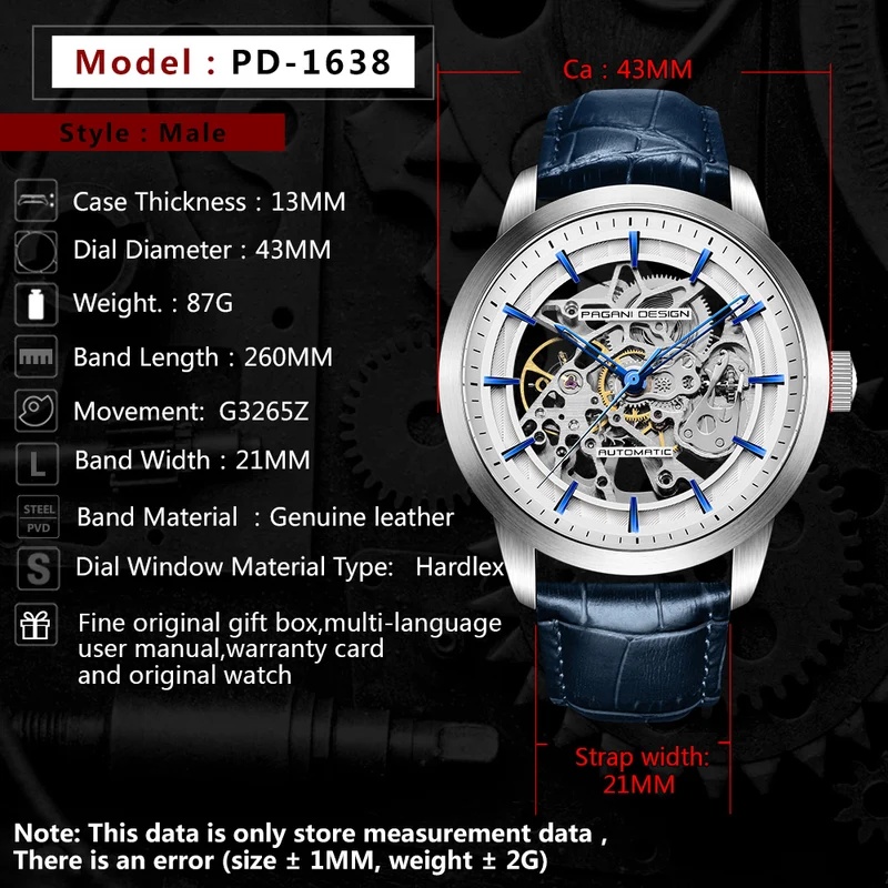 PAGANI DESIGN 2026 Nuovo Orolo - Skeleton Automatic Watch Luxury Tourbillon recensione e prezzo