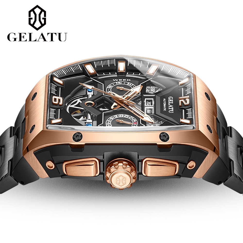 Reloj Hombre Orologi Uomo GELA - Skeleton Automatic Watch Luxury Tourbillon recensione e prezzo