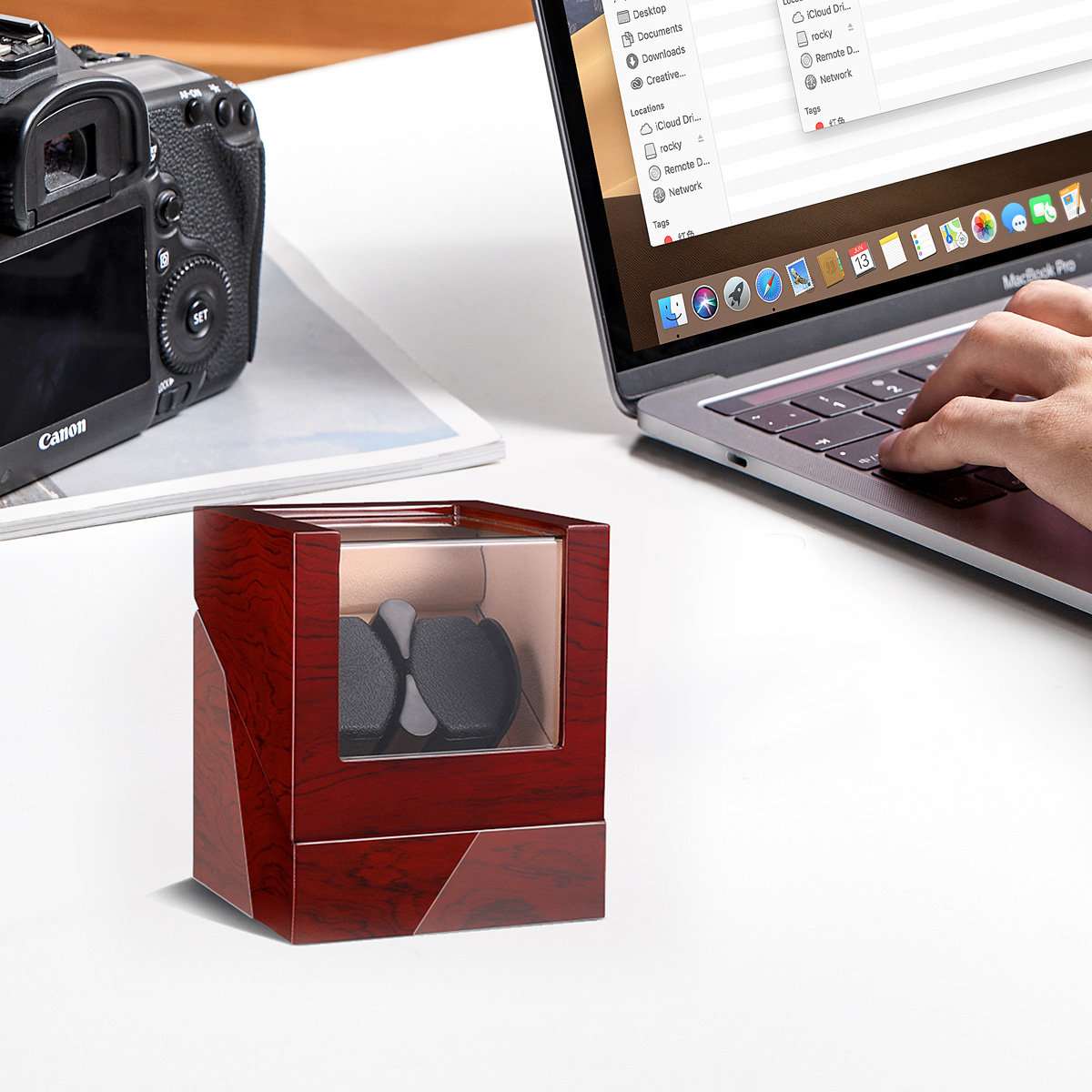 Scatola di Lusso in Legno per  - Watch Winder Automatic Dual Watch Box recensione e prezzo