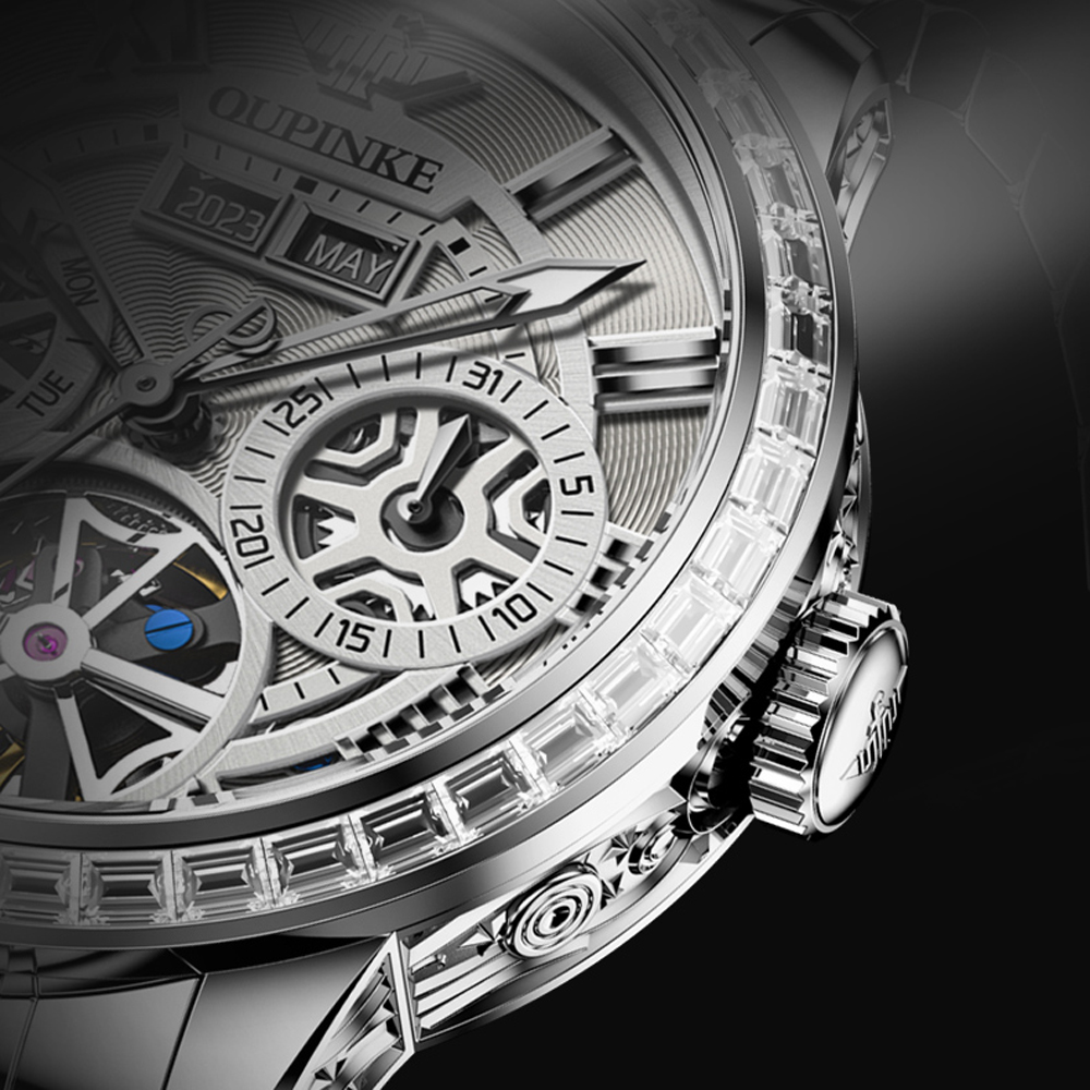 OUPINKE Orologio meccanico sch - Skeleton Automatic Watch Luxury Tourbillon recensione e prezzo