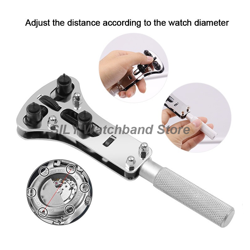 Apri-cassa regolabile a 3 grif - Watchmaker Repair Tool Kit Case Opener recensione e prezzo