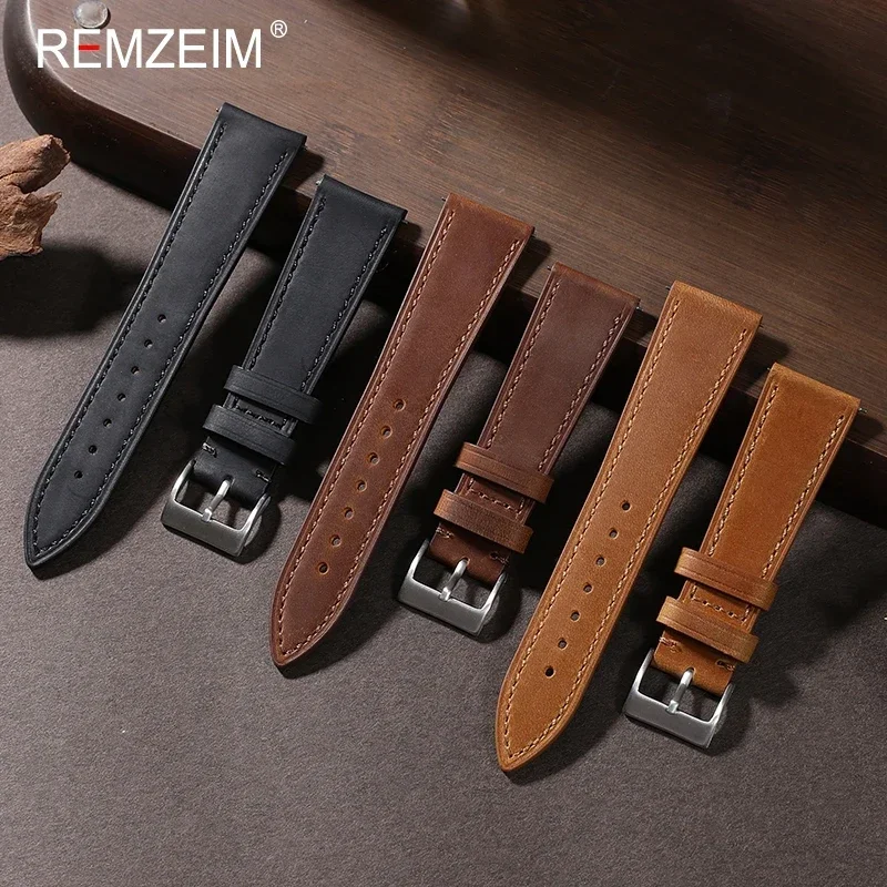 Crazy Horse orologio in pelle  - Leather Watch Strap Quick Release 20Mm 22Mm recensione e prezzo
