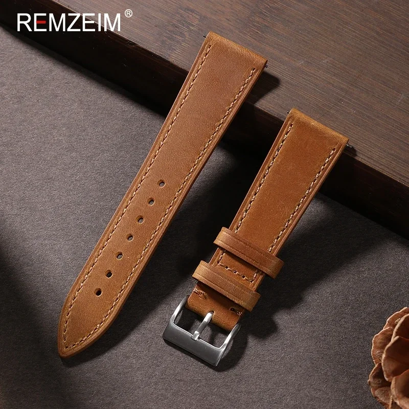 Crazy Horse orologio in pelle  - Leather Watch Strap Quick Release 20Mm 22Mm recensione e prezzo