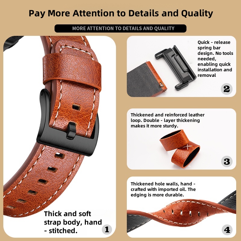Cinturino per orologio in vera - Leather Watch Strap Quick Release 20Mm 22Mm recensione e prezzo