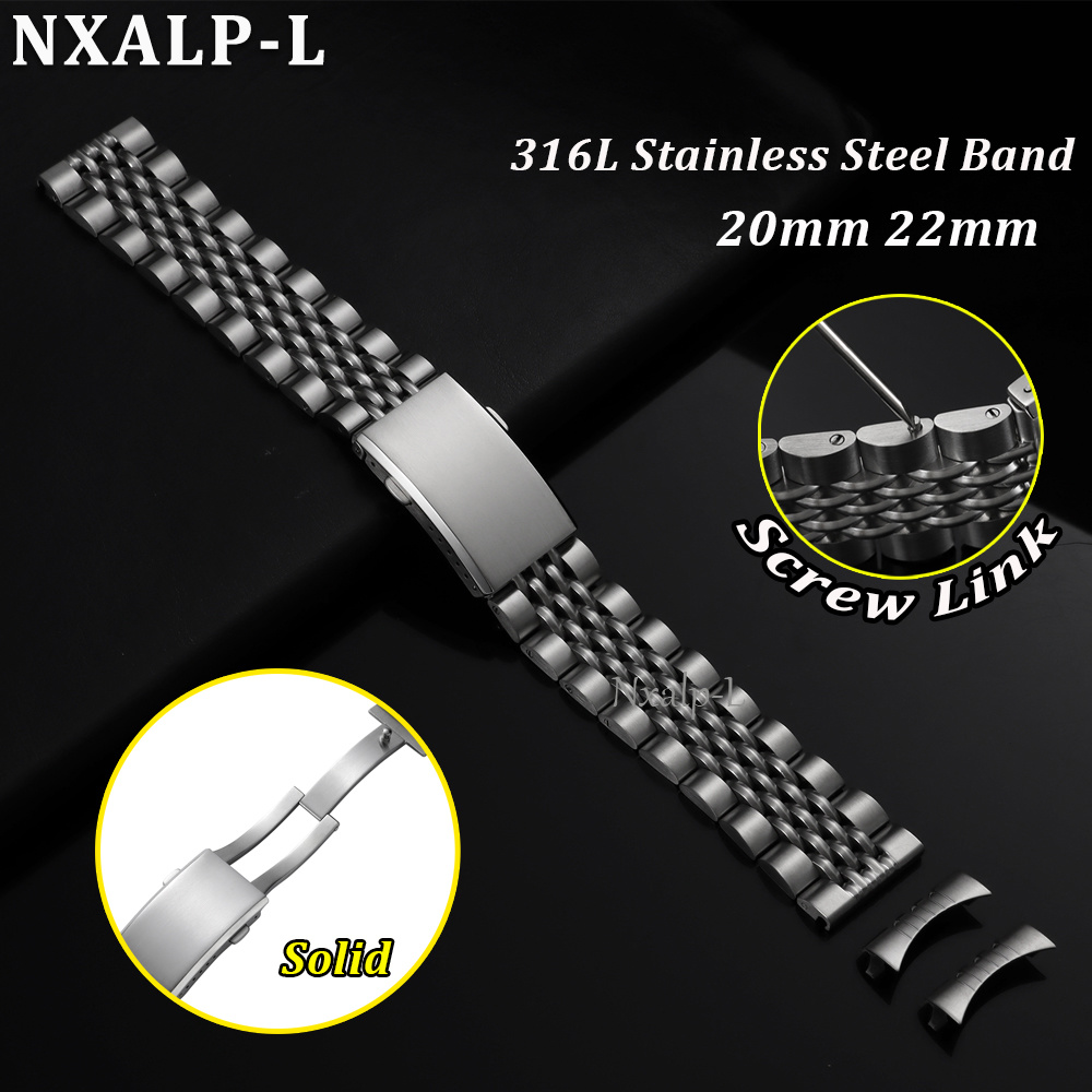 Cinturino per Orologio in Acci - Solid Stainless Steel Watch Bracelet Jubilee recensione e prezzo