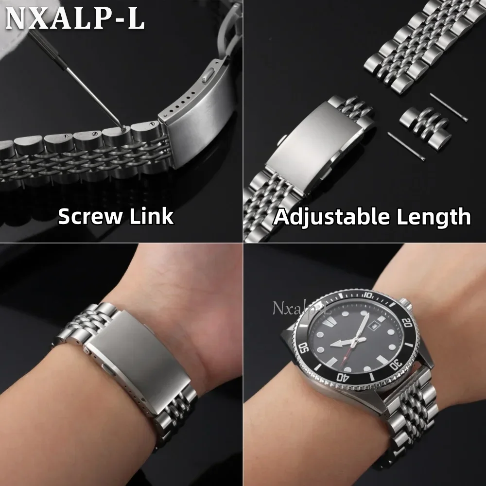 Cinturino per Orologio in Acci - Solid Stainless Steel Watch Bracelet Jubilee recensione e prezzo