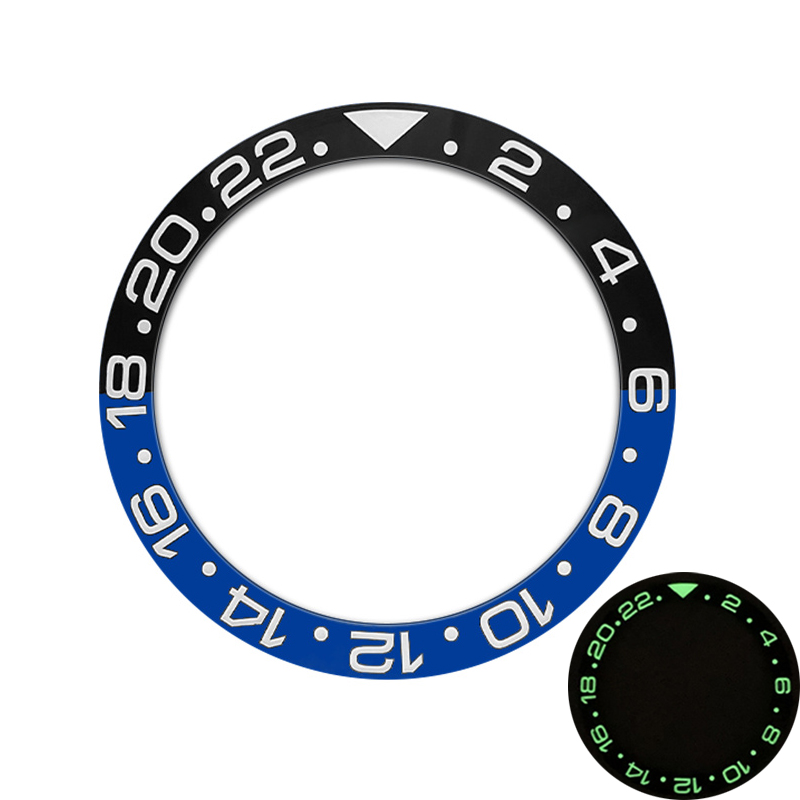 38mm Curvo Blu Verde Luminoso  - Watch Bezel Insert Ceramic Luminous recensione e prezzo