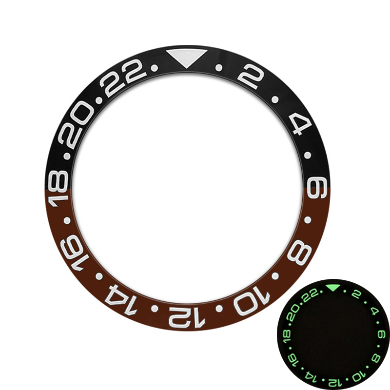 38mm Curvo Blu Verde Luminoso  - Watch Bezel Insert Ceramic Luminous recensione e prezzo