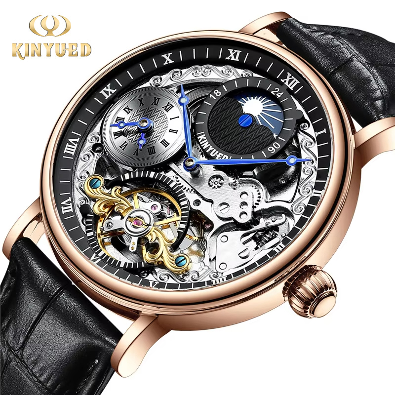 KINYUED Orologi da uomo Orolog - Skeleton Automatic Watch Luxury Tourbillon recensione e prezzo