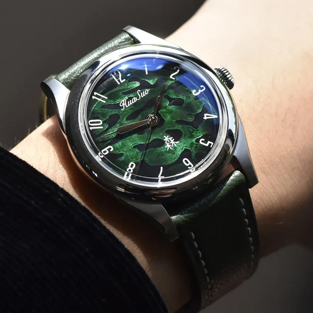 HUASUO 38mm quadrante laccato  - Sapphire Watch Crystal Double Domed recensione e prezzo